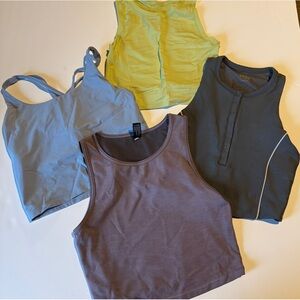 Various crop workout tops bundle